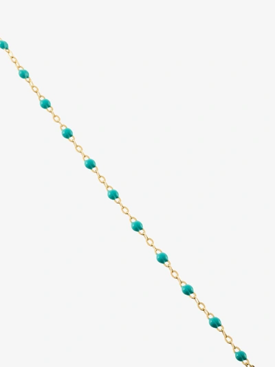 Shop Gigi Clozeau Blue 18kt Yellow Gold Beaded Necklace