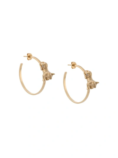 Shop Azlee Anubis Diamond Hoops