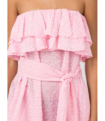 Shop Lisa Marie Fernandez Sabine Eyelet Dress In Pink