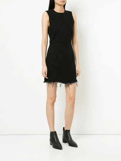 Shop Alexander Wang Frayed Zip Dress