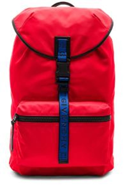 Shop Givenchy Light 3 Backpack In Red.