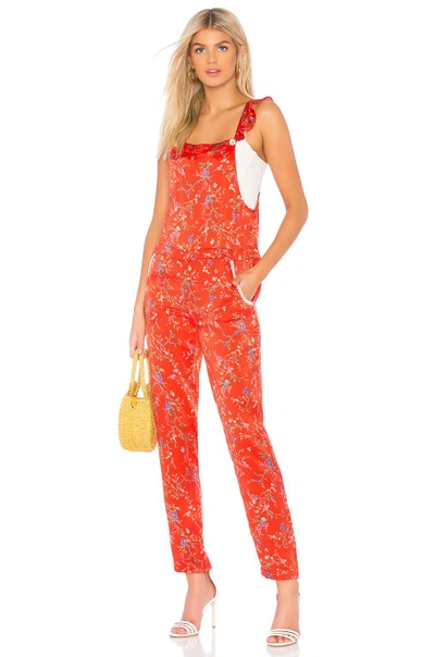 Shop Paloma Blue Amalfi Overalls In Red