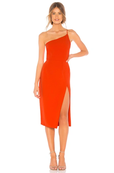 Shop Lovers & Friends Lazo Midi Dress In Blood Orange