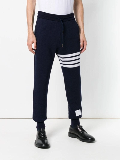 Thom Browne Classic Loopback 4-bar Sweatpants In Blue