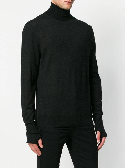 Shop Neil Barrett Turtleneck Sweater - Black