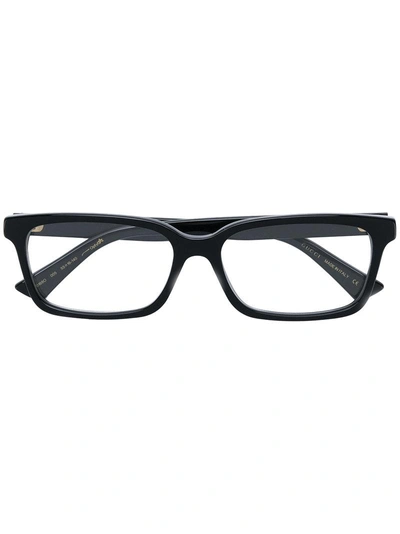 Shop Gucci Eyewear Rectangle Frame Glasses - Black