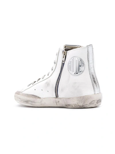 Shop Golden Goose Francy Hi-top Sneakers In White