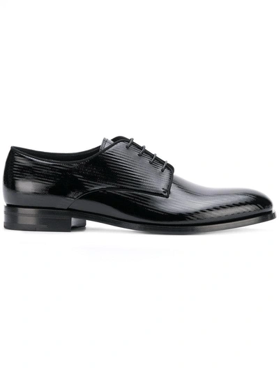 Shop Giorgio Armani Oxford Shoes - Black