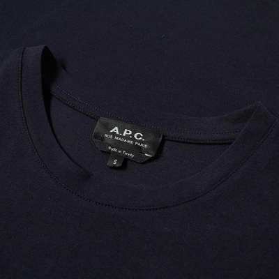 Shop Apc A.p.c. Forever Print Tee In Blue