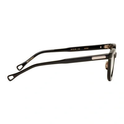 Shop Native Sons Black Winfield Glasses In Black/whtgl