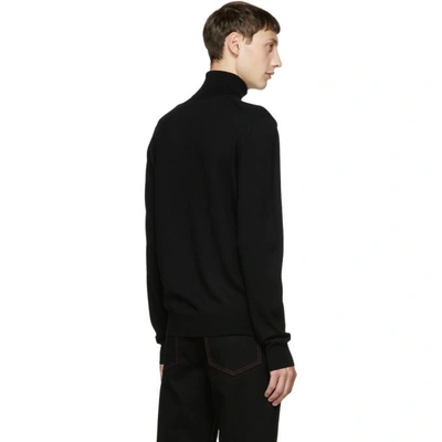 Shop Dolce & Gabbana Dolce And Gabbana Black Crown Turtleneck In N0000 Blk