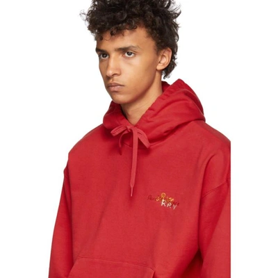Shop Doublet Red Chaos Embroidery Hoodie