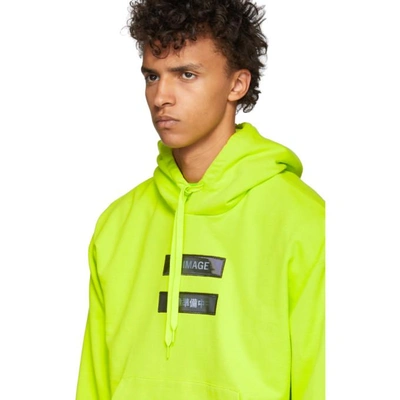 Shop Doublet Green No Image Lenticular Hoodie In L.green