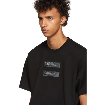 Shop Doublet Black No Image Lenticular T-shirt