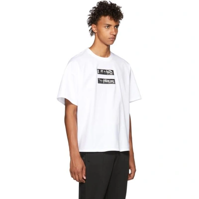 Shop Doublet White No Image Lenticular T-shirt