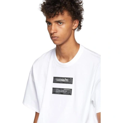 Shop Doublet White No Image Lenticular T-shirt