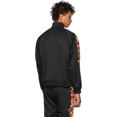 Shop Doublet Black Chaos Embroidery Track Jacket