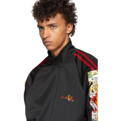 Shop Doublet Black Chaos Embroidery Track Jacket