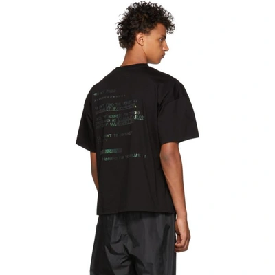 Shop Doublet Black 404 Spangle Embroidery T-shirt