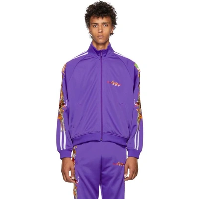 Shop Doublet Purple Chaos Embroidery Track Jacket