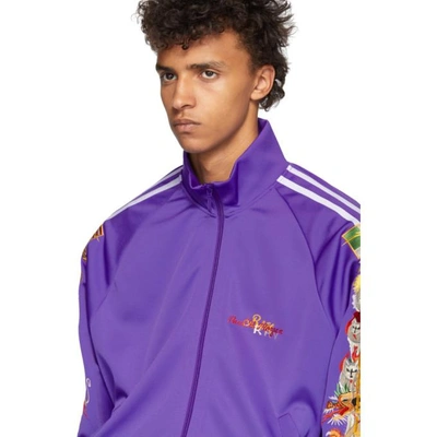 Shop Doublet Purple Chaos Embroidery Track Jacket