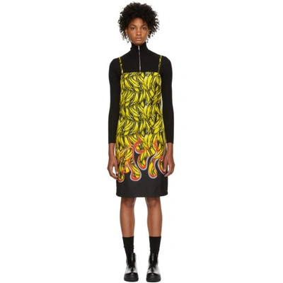 Shop Prada Multicolor Banana Strappy Short Dress