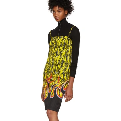 Shop Prada Multicolor Banana Strappy Short Dress