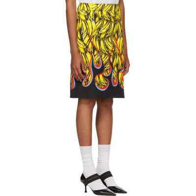 Shop Prada Multicolor Banana Flames Foldover Skirt In F0d7a Multi