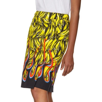 Shop Prada Multicolor Banana Flames Foldover Skirt In F0d7a Multi