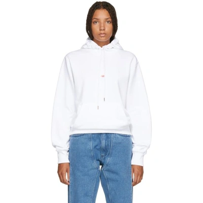 Shop Helmut Lang White Paris Edition Taxi Hoodie In 100 White