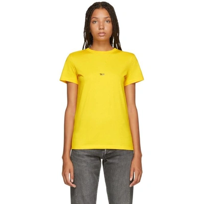 Shop Helmut Lang Yellow New York Edition Taxi T-shirt In K00 Yellow