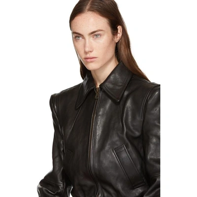 Shop R13 Black Leather Americana Jacket