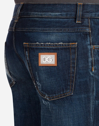 Shop Dolce & Gabbana Martini Fit Jeans In Blue