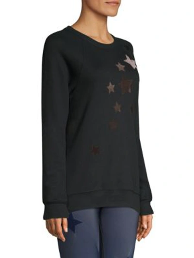 Shop Ultracor Velvet Star Sweatshirt In Nero Taupe