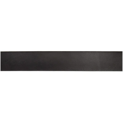 Shop Ann Demeulemeester Black Wide Elbamatt Belt