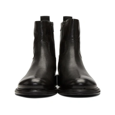 Shop Ann Demeulemeester Black Canyon Boots In Nero