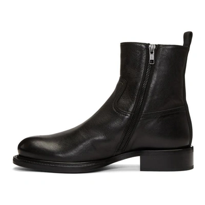 Shop Ann Demeulemeester Black Canyon Boots In Nero