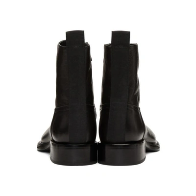 Shop Ann Demeulemeester Black Canyon Boots In Nero