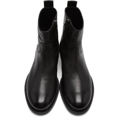 Shop Ann Demeulemeester Black Canyon Boots In Nero