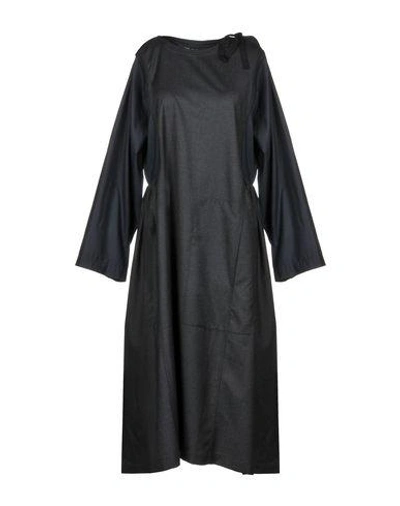 Shop Sofie D'hoore 3/4 Length Dress In Dark Blue
