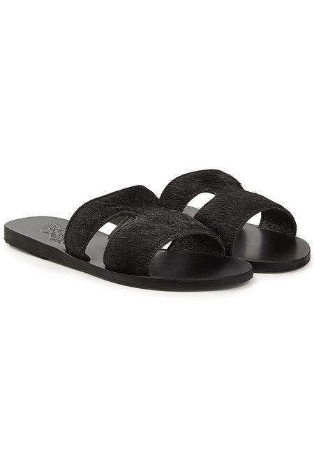 pony hair sandals