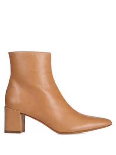 Shop Vince Lanica Leather Booties In Wheat