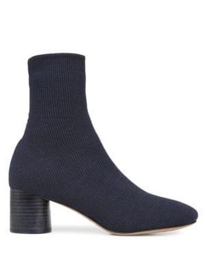 Shop Vince Tasha Knit Sock Boots In Marine