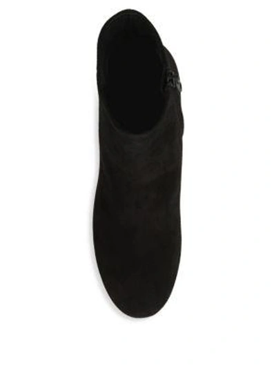 Shop Vince Tillie Suede Booties In Black