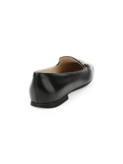 Shop Tod's Leather Penny Loafer In Black