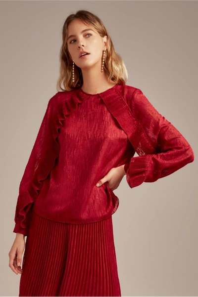 Shop Keepsake Too Close Top In Berry