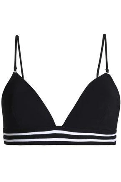 Shop Zimmermann Woman Striped Triangle Bikini Top Black