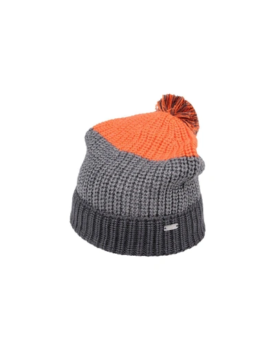 Shop Armani Junior Hats In Orange