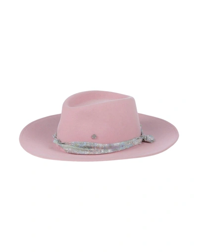 Shop Maison Michel Hat In Pink