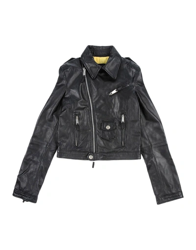 Shop Dsquared2 Biker Jacket In Black